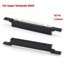 For Super Nintendo SNES Replacement Cartridge 62 Pin Connector Slot 2.54mm Gap