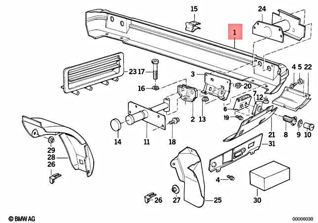 Genuine BMW M5 E34 525i 530i 535i 540i M5 3.6 Sedan Wagon Carrier 