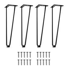 20 Inch Hairpin Legs for Furniture Set of 4 Heavy Duty Industrial Metal Table...