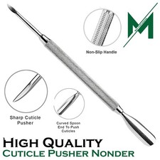 STAINLESS STEEL CUTICLE PUSHER MANICURE PEDICURE NAIL CARE ART TOOLS NONDER SHAP