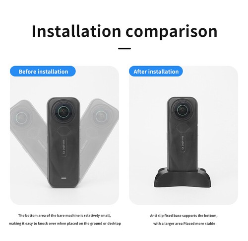 For Insta360 X5 Action Camera Desktop Base Anti-Slip Fixed Bracket Accessories - Bild 8 von 16