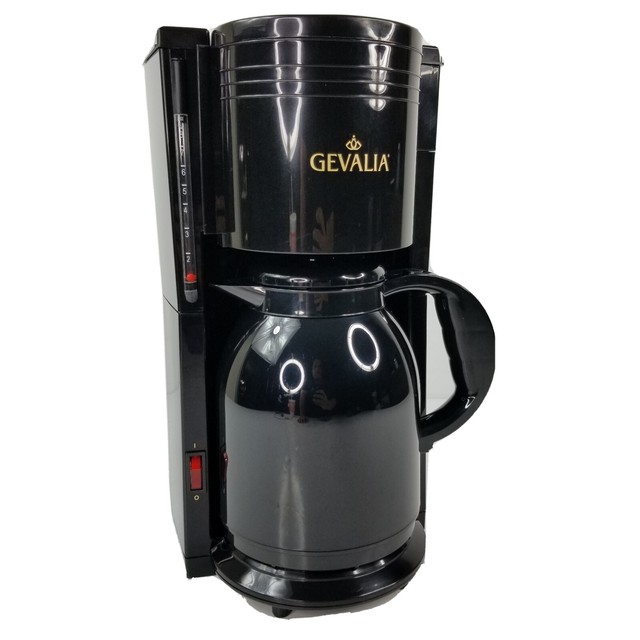 GEVALIA KA865MB 8 CUP Automatic Thermal Carafe Coffee Maker Black for