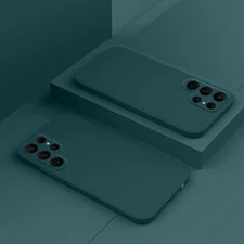 Liquid Silicone Case For Samsung S25 S23 S24 FE S22 S21 Ultra A55 A53 Soft Cover