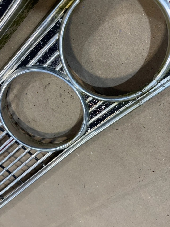 Ford Galaxy Ltd 1968 Country Squire rejilla no oculta carcasas acero inoxidable OEM Foto 3 de 4