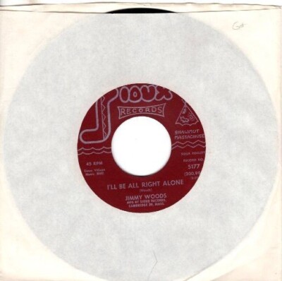 Jimmy Woods   I'll Be All Right Alone / This Broken Heart 7'' 45
