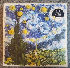 Galison STARRY NIGHT PETALS 500 piece puzzle COMPLETE