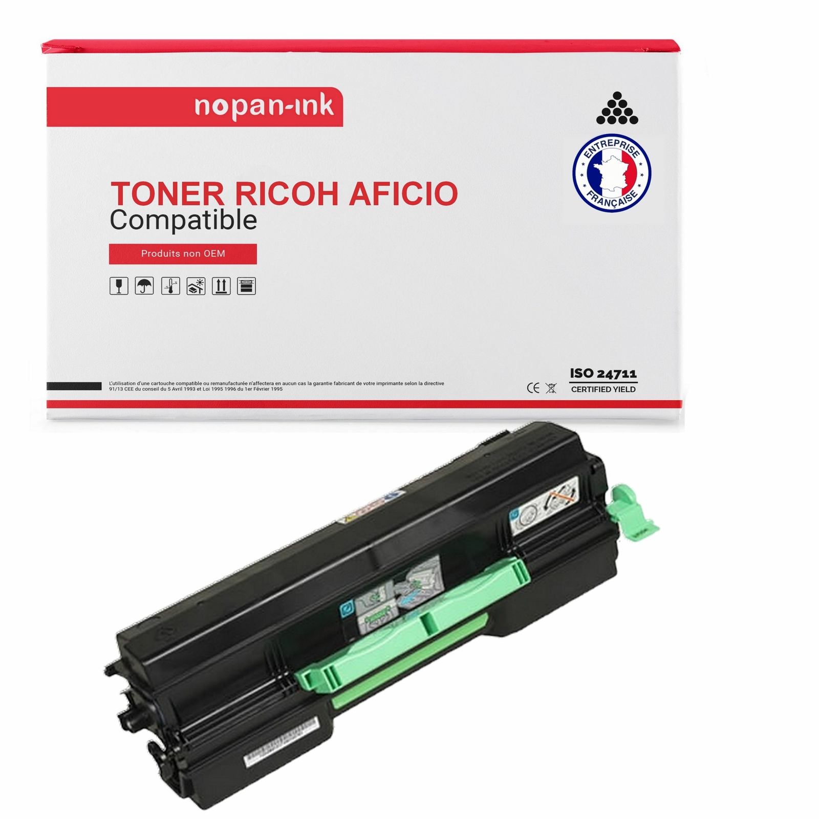 Toner noir SP6430A NOPAN-INK pour éditer vos rapports administratifs à la maison