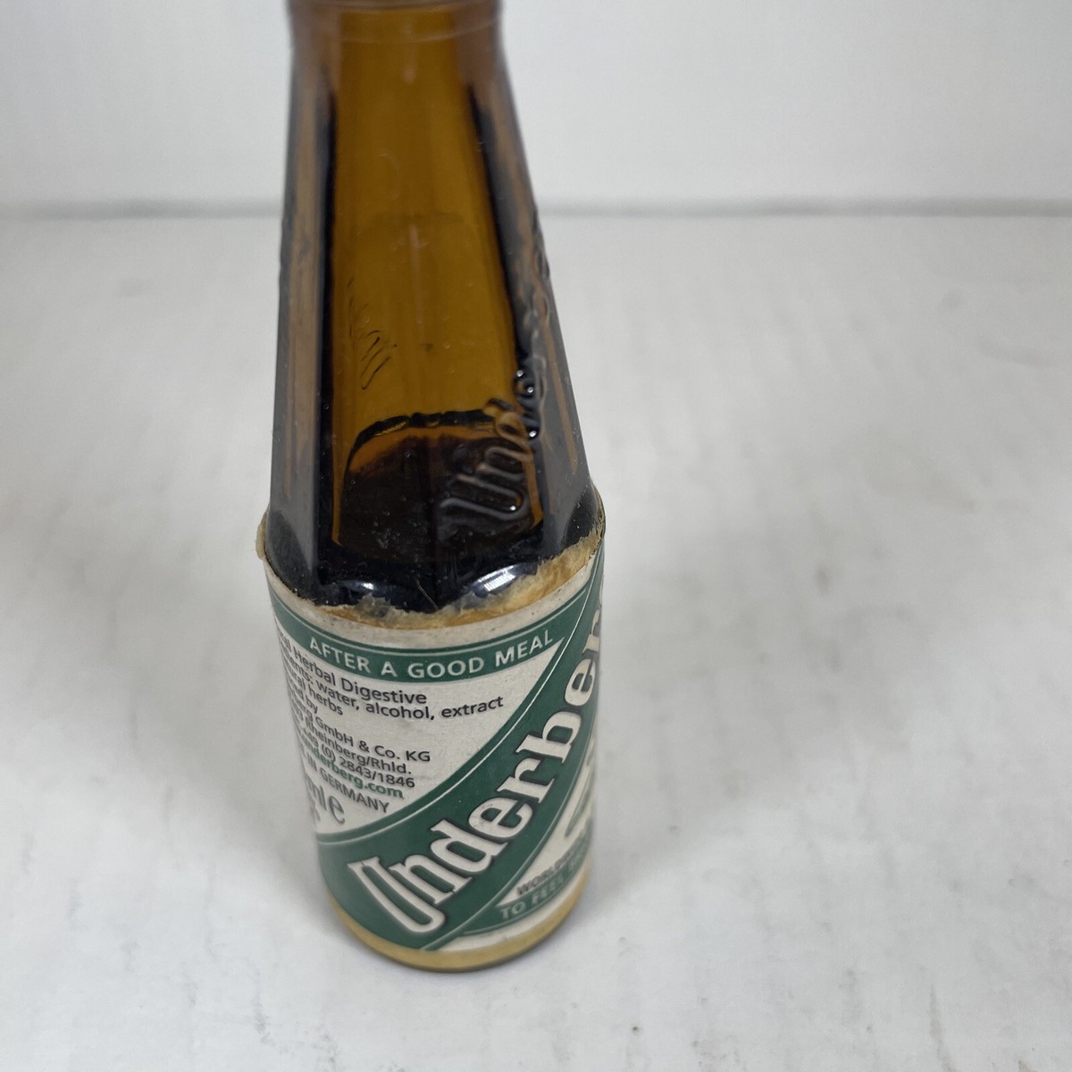 Vintage Underberg Bottle With Liquid Made In Germany | eBay