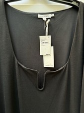 Good American U Ring Midi Dress Women’s Size 3XL/4XL Black Long Sleeve Bodycon