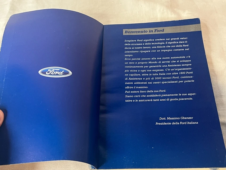 MANUALE AUTO LIBRETTO ASSISTENZA FORD MONDEO ANNO 2000 ORIGINALE EPOCA - Immagine 4 di 4
