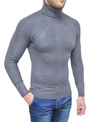 MAGLIONE DOLCEVITA UOMO GUESS A TRECCE - Blumarestore