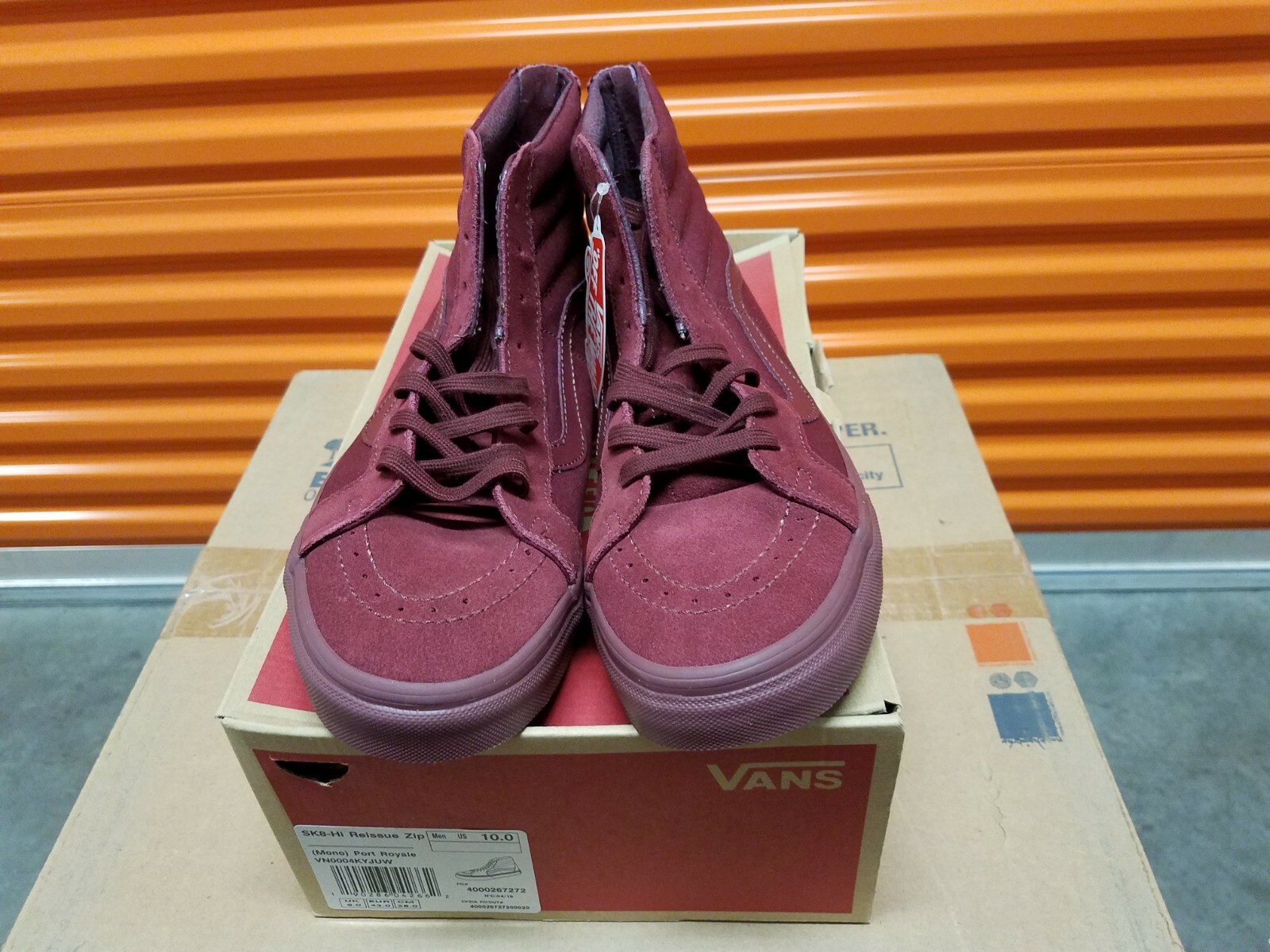 vans sk8 hi reissue zip mono port royale