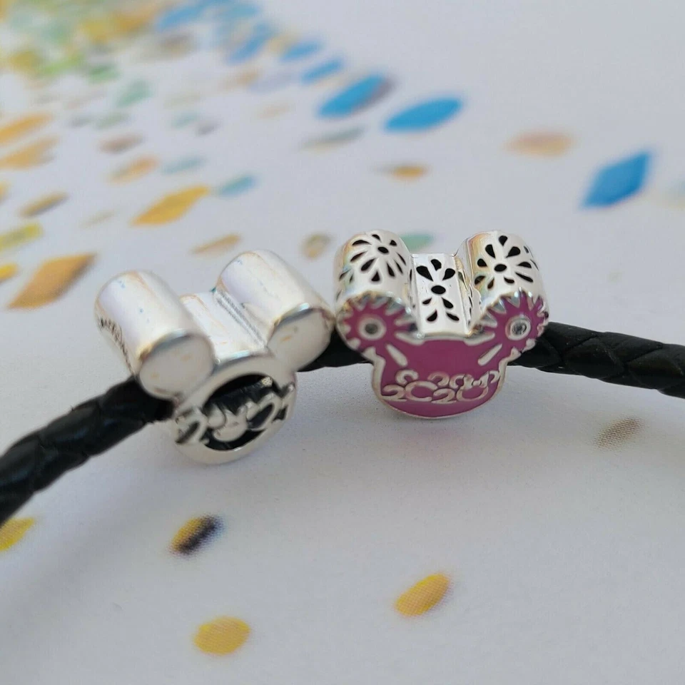 New Authentic Pandora Disney Parks Mickey Mouse Icon 2020 And 2021 Charms - Image 2 of 4