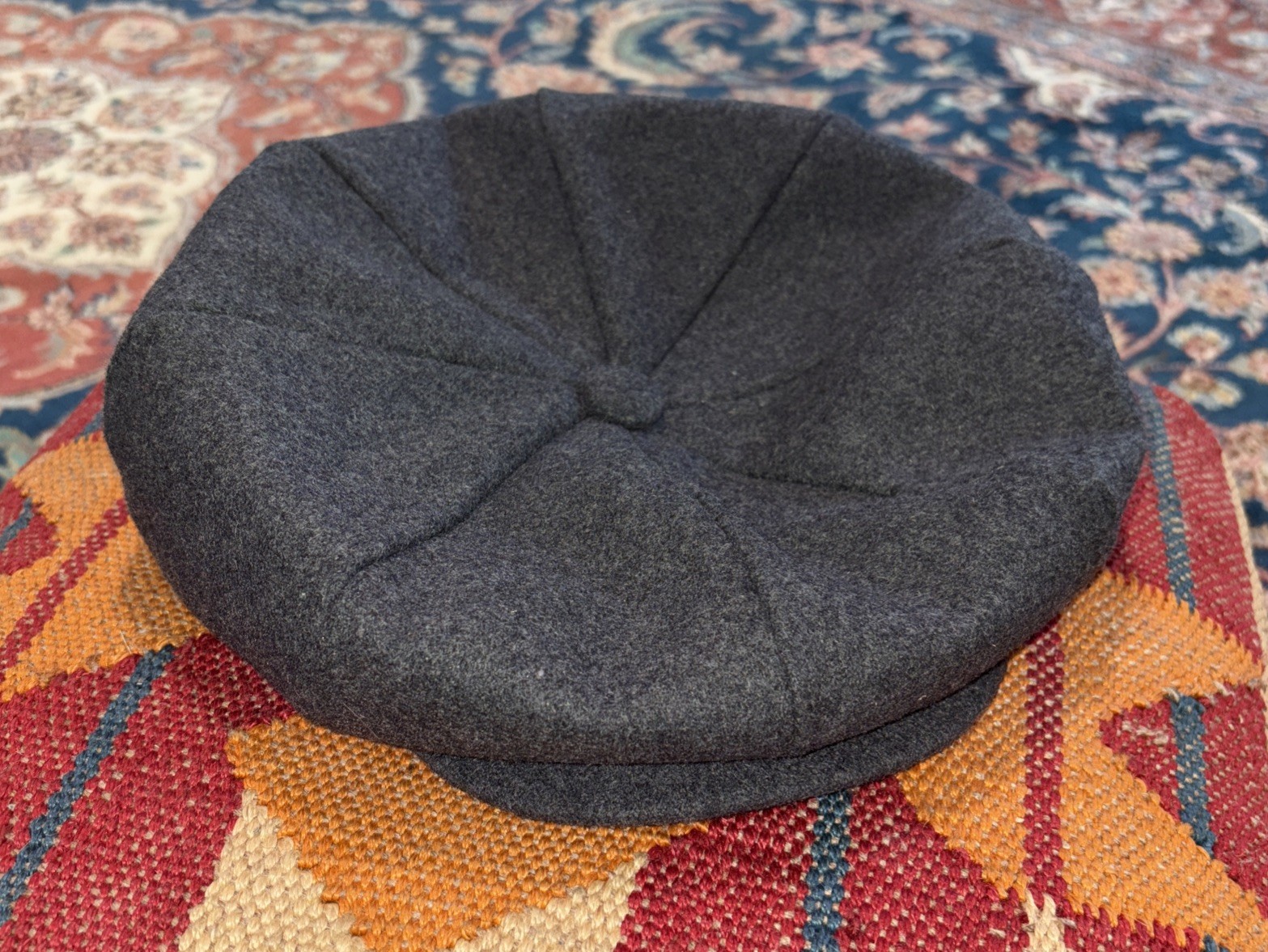 CAPAS Headwear NY 8 Panel Classic Newsboy Hat Wool snap bill USA Union Made XXL