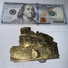 583 Locomotive Engine RAILROAD BELT BUCKLE Rare Free Shipping