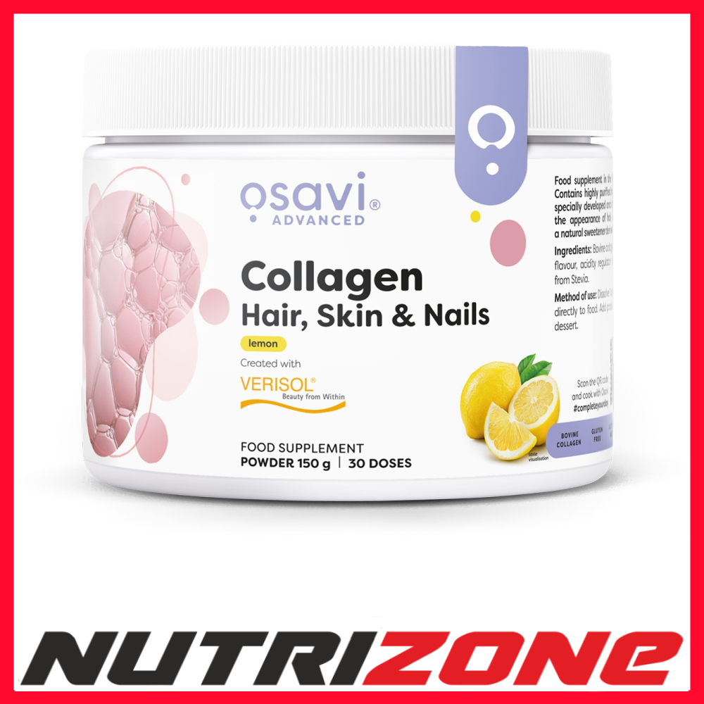 Osavi Collagen Peptides Hair Skin & Nails, Lemon - 150 grams