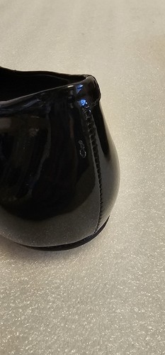 Cole Haan Flats Shoe Women 6.5 Black Patent Leather Slip Ons Ballet Rose Floral - Picture 13 of 21