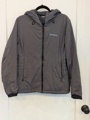 Simms Fishing Women Large Midstrm Current Insulated Jacket Anvil Primaloft  