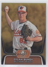 2012 Bowman Platinum Prospects Gold Refractor 12/50 Dylan Bundy #BPP64 3m8