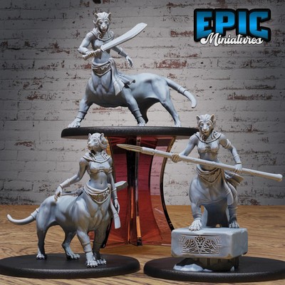 Löwe Zentaur Miniatur 28-32mm Fantasy Monster D&D RPG Tabletop