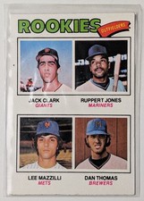 1977 Rookie Outfielders Jack Clark/Ruppert Jones/Lee Mazzilli/Dan Thomas Rookie