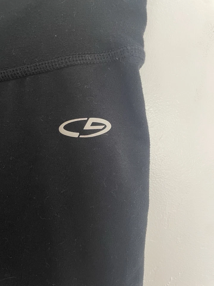 C9 Champion Niño Niña Sólido Negro Poliéster Elástico Largo Completo Leggings XL 14-16 Foto 3 de 4