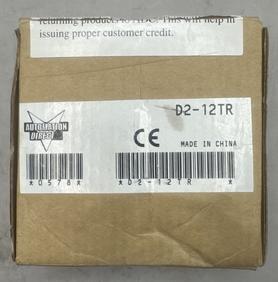 Automation Direct D2-12TR Relay Output Module, 12 Point, 6-24VDC - NEW