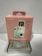 Fujifilm Instax Mini 12 Instant Film Camera - Mint Green Film Case, Bundle