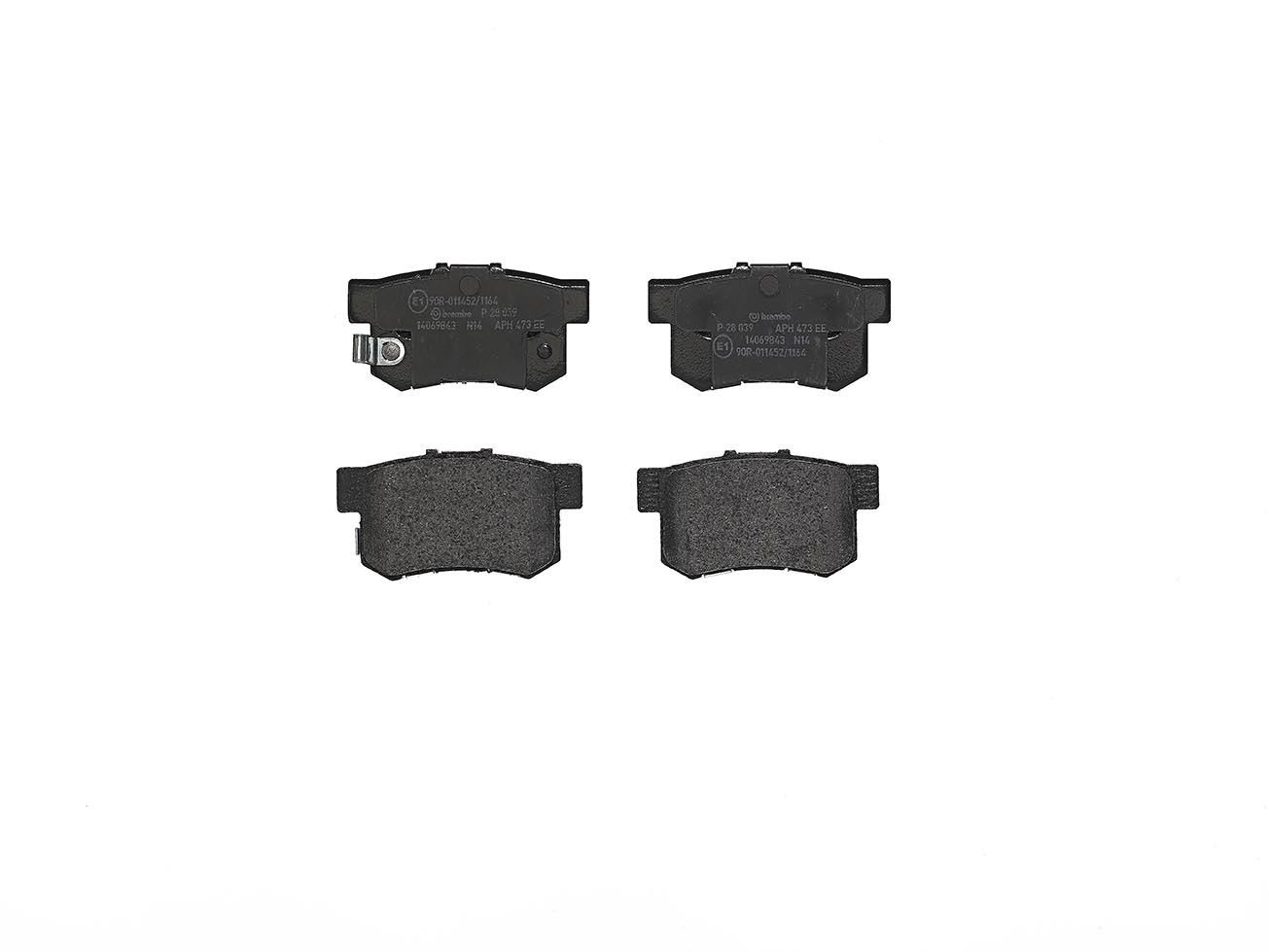 Bremsbelagsatz Scheibenbremse 15 mm BREMBO für u.a. HONDA FR-V - Bild 3