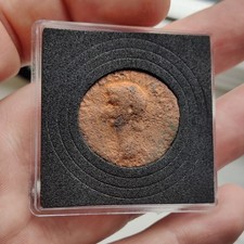 Roman, Emperor Claudius Copper As, Rome Mint, Minerva AD42-43