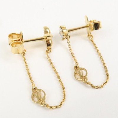 Louis Vuitton Puce d'Oreille Petit Louis Metal Earring Gold M00390