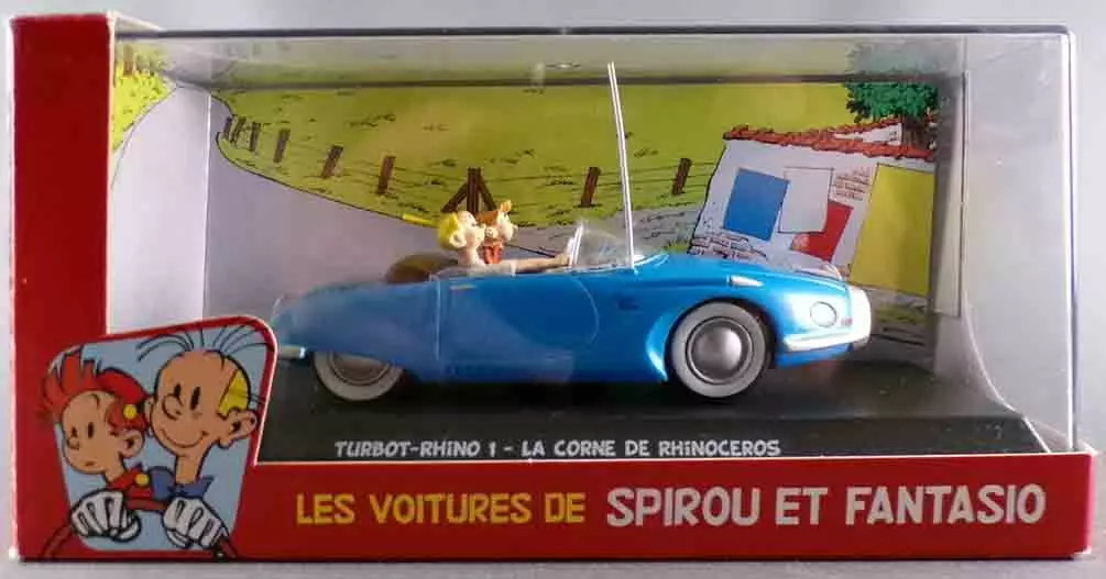 Turbot Rhino 1 Spirou voiture miniature de collection Editions Atlas en metal 1/43