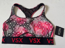 Victoria's Secret VSX Logo The Player Racerback Sports Bra M,L