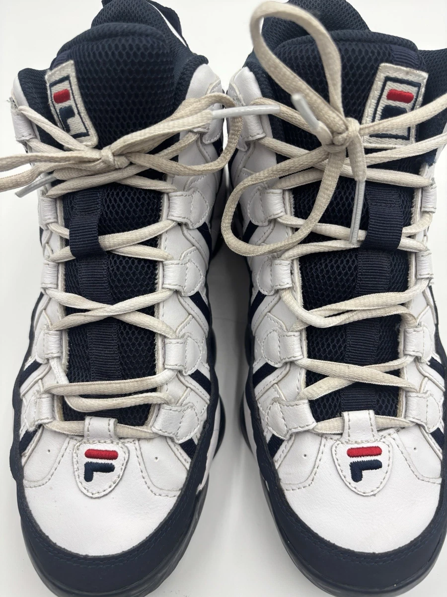 FILA Spaghetti Men\'s Size 6 Shoes White Red Mid 3BM01862-053 Stackhouse FILA Spaghetti Sneakers for Men for Sale - Shop Men main image 4