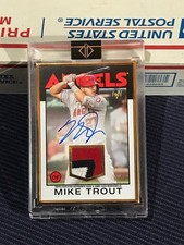 1/1 Mike Trout 2021 Topps Transcendent Gold Framed GU Patch Relic Auto RAW