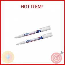 Artline White Permanent Fabric Markers pen for clothing (2 Markers)