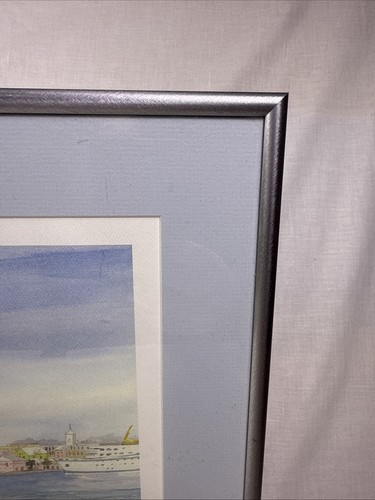 “Hamilton from Harbour Road, Bermuda”By Carol Holding. Signed. Framed. - Picture 6 of 8