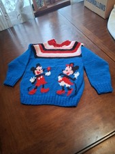 Hand Knit Lobster Sweater Child’s Unisex Maine Sweater Photos For Measurement