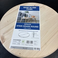 New Edge Glued Panel Spruce Stain Grade Round 1" x 15"