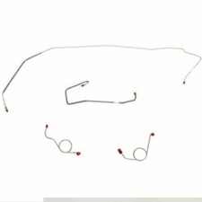 1972 Dodge Coronet Front Brake Line Kit Power Disc Brakes Stainless-rkt7203ss S2