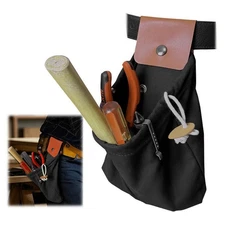 Tool Belt Pouch with Snap Belt Clip On and Loop, Waist Tool Holster, Small Ut...
