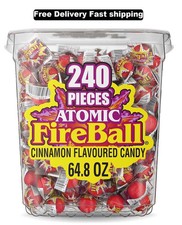 Atomic Fireball, Candy, Cinnamon Flavor, Individually Wrapped, 7.5 G 240 Ct 