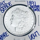 1891 MORGAN SILVER DOLLAR AUTHENTIC HI GRADE U.S. MINT COIN FREE SHIPPING 6047