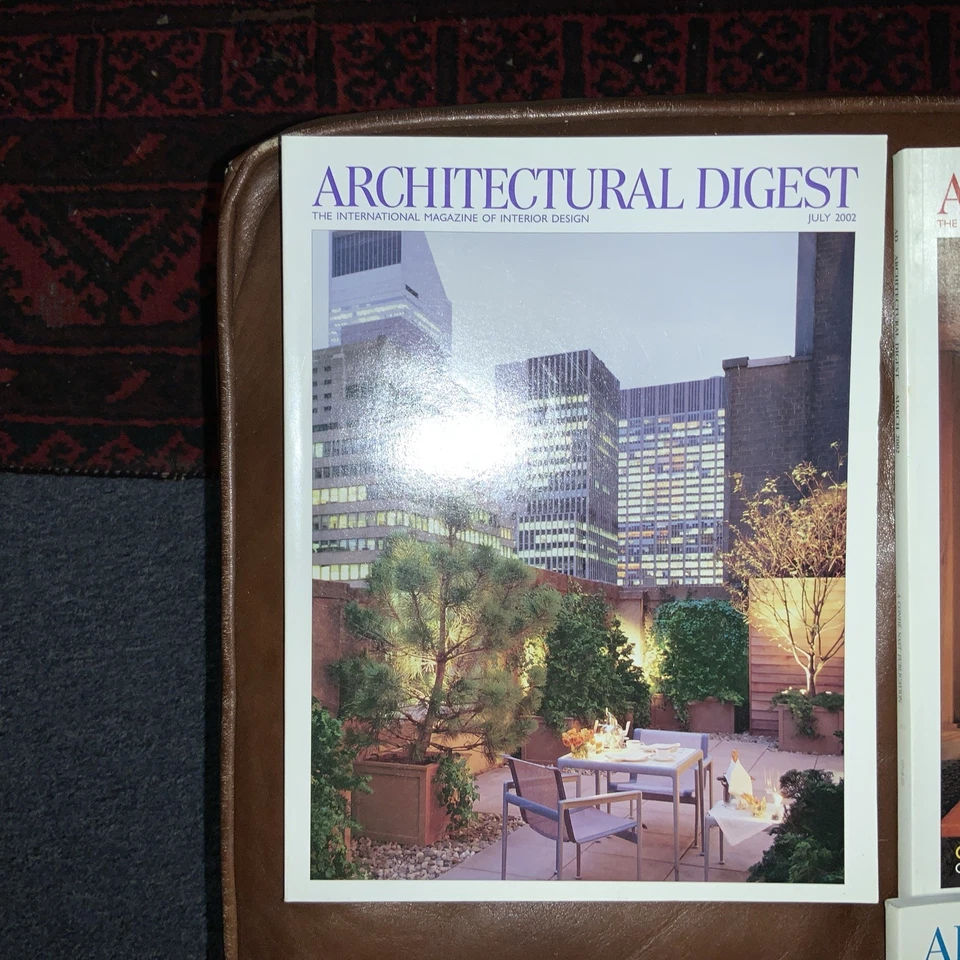 Architectural Digest Magazine Lot 4 Issues from 2002 Vintage  - Image 4 of 4