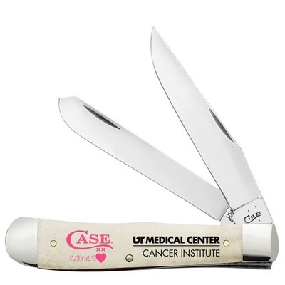 Case xx Knives Trapper UT Cancer Institute Natural Bone AWUT54CI Pocket Knife