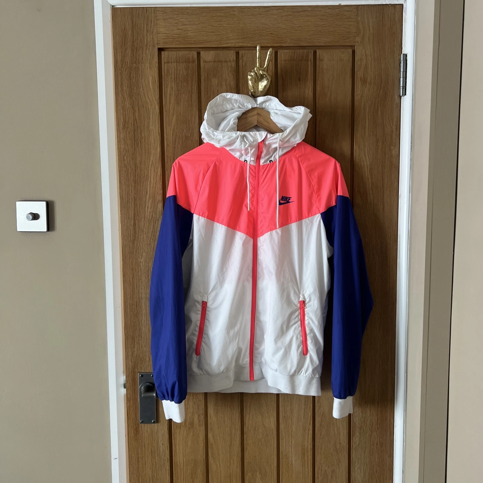 Rarw Nike Windrunner Wind Jacket Full Zip Hoodie Nike Air 180 colour Size S