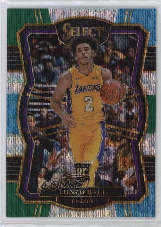 2017-18 Panini Select Premier Level Tri-Color Prizm Lonzo Ball #161 1bu3