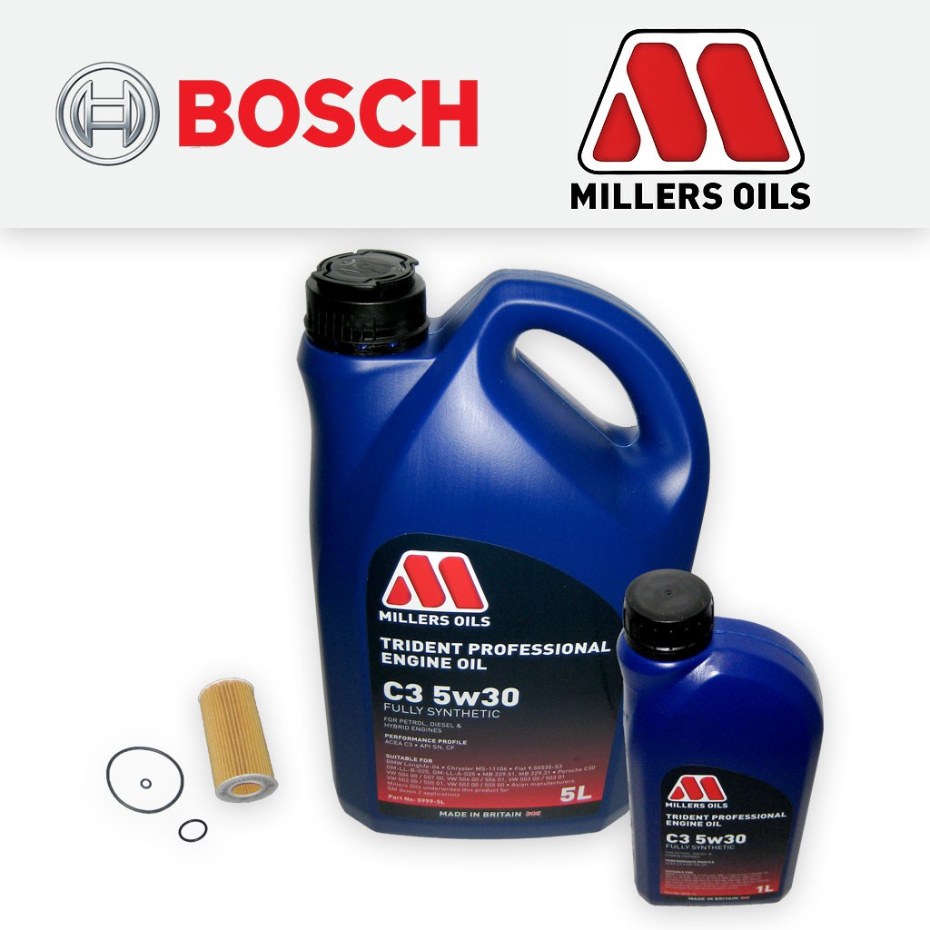 SERVICE KIT for VAUXHALL VECTRA C 2.2 DTI OIL FILTER +6L MILLERS OIL (2002-2008)