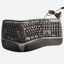 Microsoft Natural Ergonomic Keyboard 4000v1.0 Silver/Black KU-0462 Working