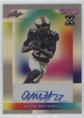 2024 Leaf Vivid Gray Prismatic 9/9 Alton McCaskill #BA-AMC Auto qf8
